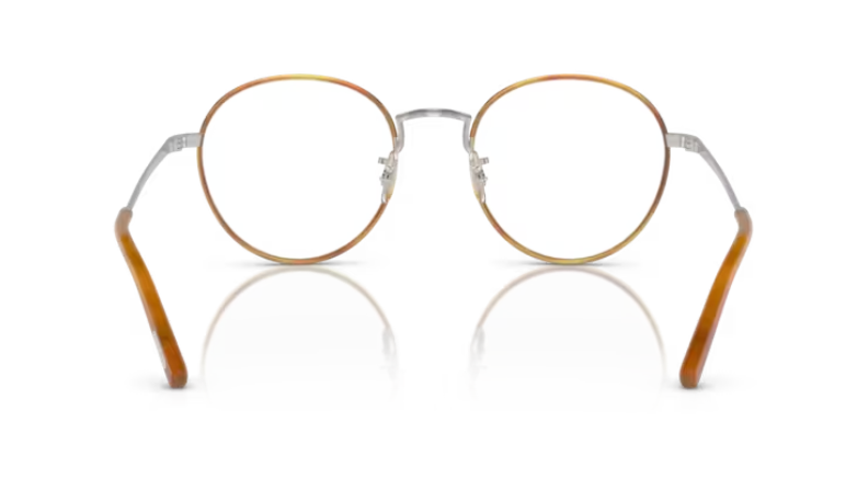 Oliver Peoples OV1333 Sidell 5036 Silver/amber Round Shaped Men's Eyeglasses