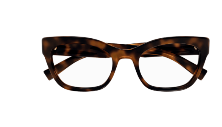 Saint Laurent SL 643 003 Havana Round Women's Eyeglasses