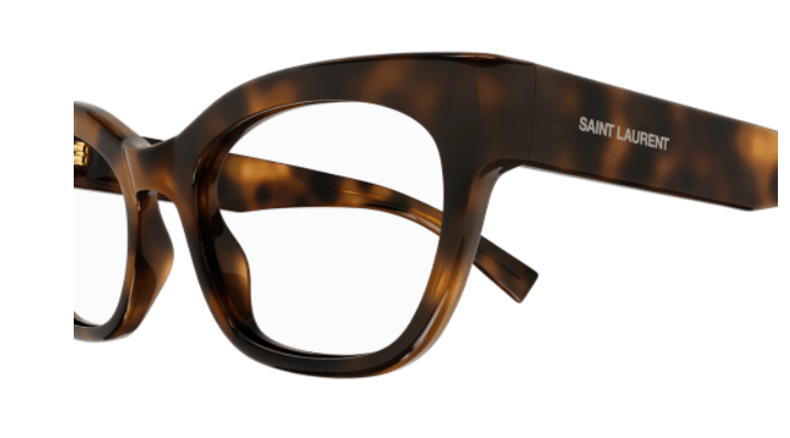 Saint Laurent SL 643 003 Havana Round Women's Eyeglasses