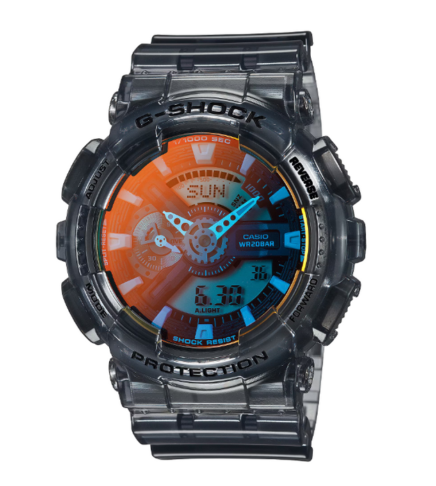 Casio G-Shock Analog Digital GA-110 Series Translucent Grey Watch GA110TLS-8A