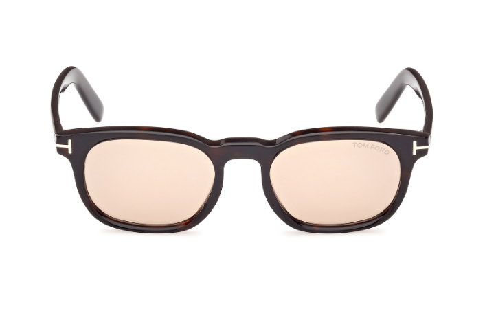 Tom Ford FT1122-D 52E Dark Havana/Brown Square Men's Sunglasses