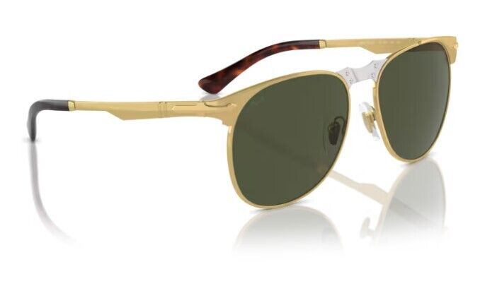 Persol 0PO1016S 515/31 Gold / Green Square 55mm Men's Sunglasses