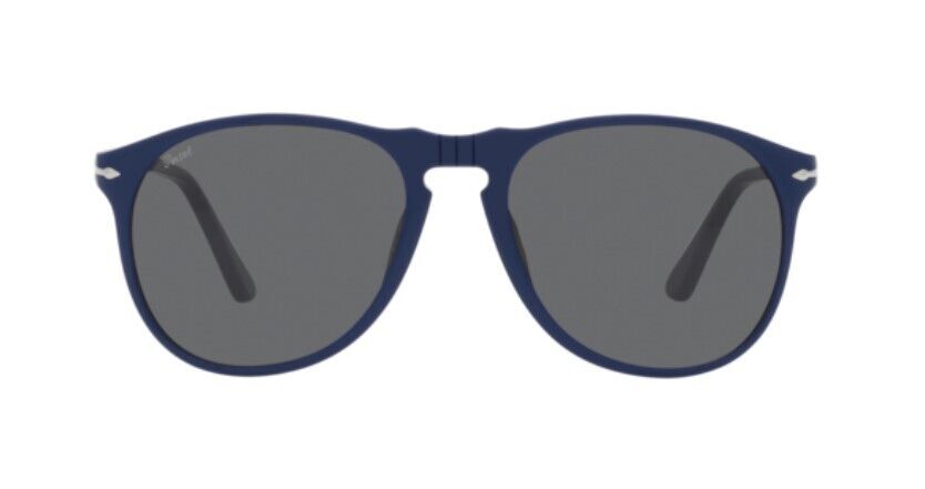 Persol 0PO9649S 1170B1 Solid Blue/Dark Grey Men's Sunglasses