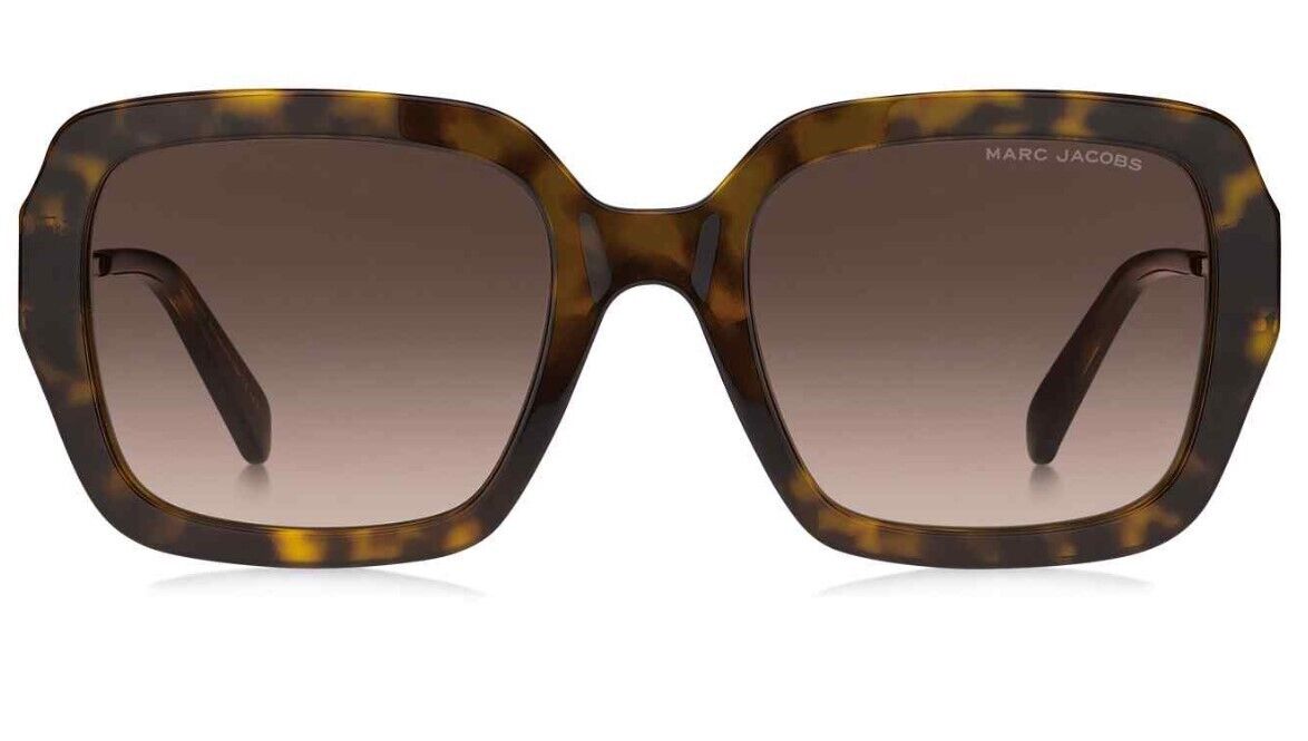 Marc Jacobs MARC-652/S 0086/HA Havana/Brown Gradient Square Women's Sunglasses