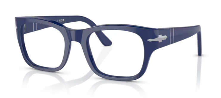 Persol 0PO 3297V 1170 Blue/Clear Rectangle Men's Eyeglasses