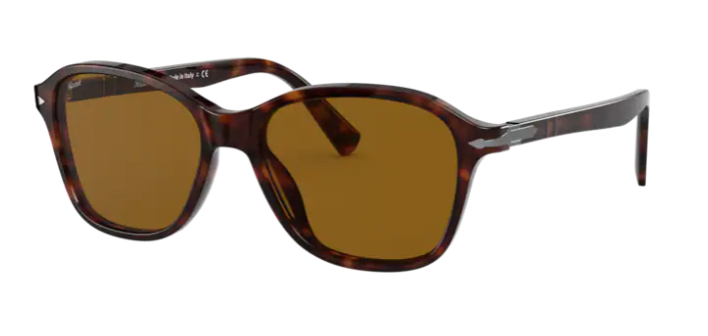 Persol 0PO3244S 24/33 Havana/Brown Square Men's Sunglasses