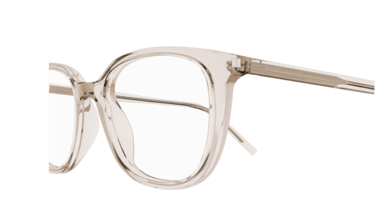 Saint Laurent SL 644/F 004 Beige Square Men's Eyeglasses