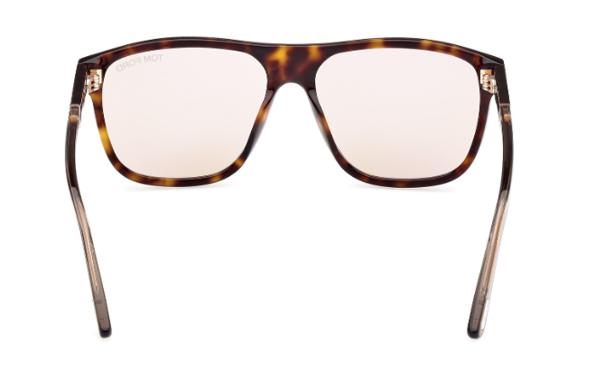 Tom Ford FT1081 52E Dark Havana/Shiny Beige Brown Photochromic Men's Sunglasses