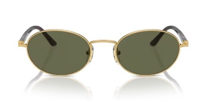 Persol 0PO1018S 515/58 Gold/Green Polarized Oval Shaped 52 mm Women's Sunglasses