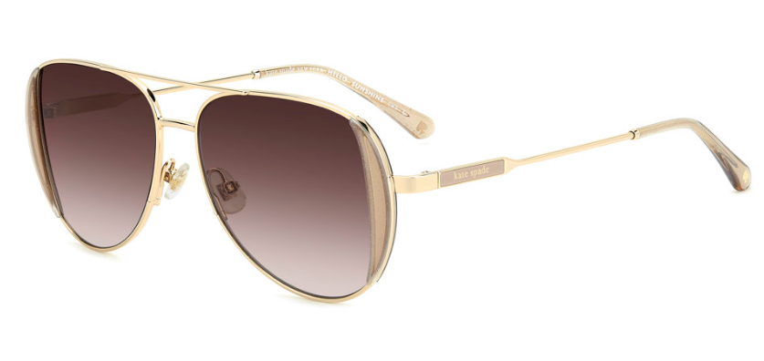 Kate Spade NAVY G/S 4S4 Gold Oval Women's Sunglasses