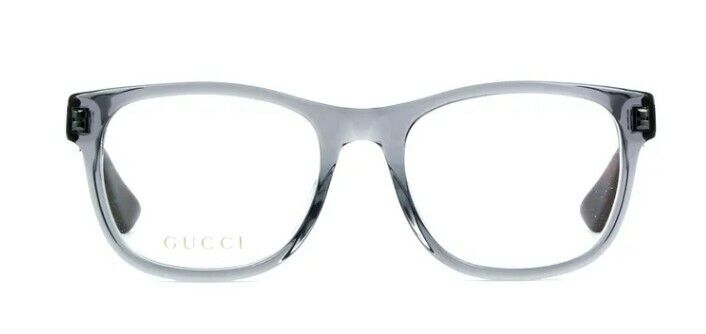 Gucci GG 0004ON 004 Cristal Gray Square Men's Eyeglasses