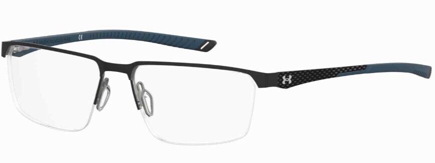 Under Armour  UA-5049/G 00VK-00 Matte Black Rectangular Men's Eyeglasses