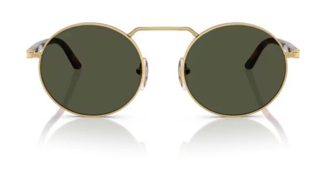 Persol 0PO1019S 515/31 Gold/Green Oval Shape Unisex Sunglasses