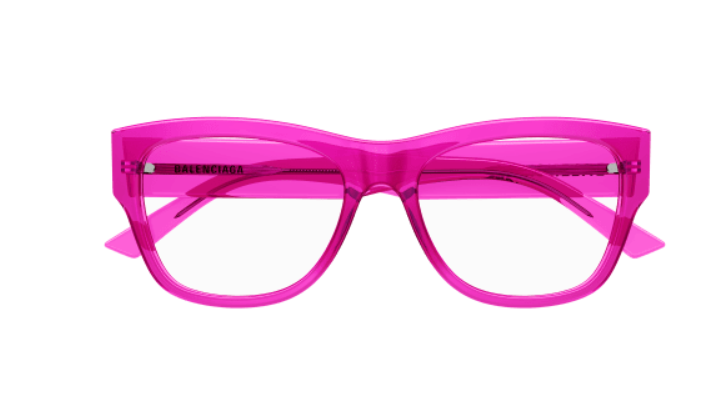 Balenciaga BB0309O 004 Fuchsia Square Men's Eyeglasses