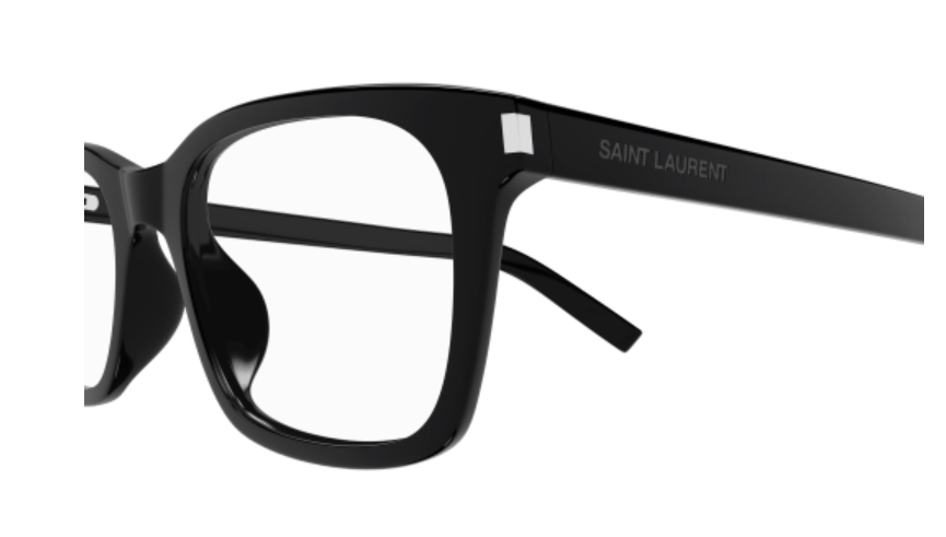 Saint Laurent SL 718 SLIM 005 Black Rectangle Men's Eyeglasses