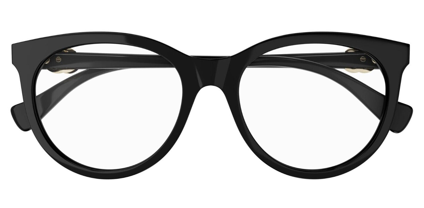 GUCCI GG1074O 004 Cat Eye Black Shiny  Women's Eyeglasses