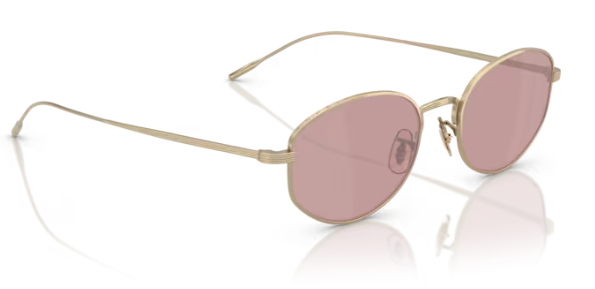 Oliver Peoples 0OV1347ST Estra 50353E Soft Gold Magenta Round Men's Sunglasses