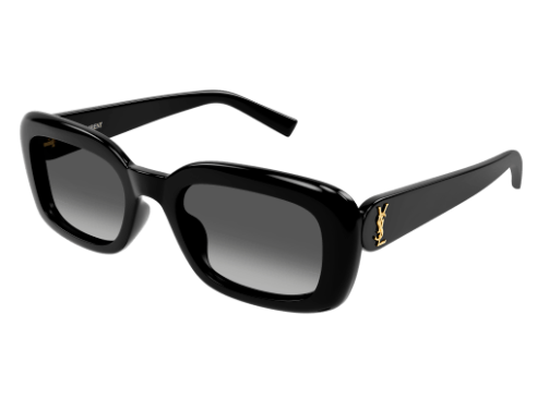 Saint Laurent SL M130/F 002 Black/Grey Gradient Oval Women's Sunglasses