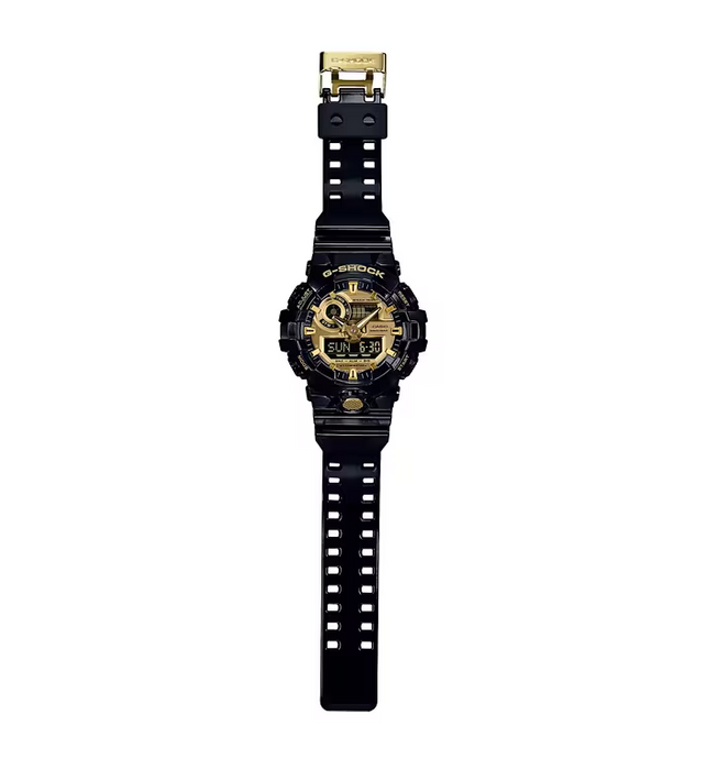 Casio G-Shock Analog/Digital Black/Gold Round Men's Watch GA710GB-1A