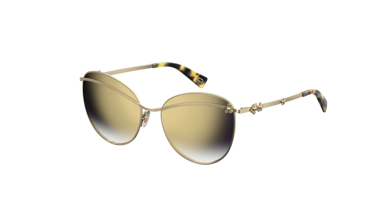 Marc Jacobs MARC DAISY 1/S J5G/FQ Gold/Gold-Grey Mirrored Women's Sunglasses