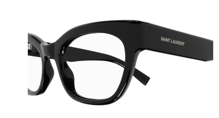 Saint Laurent SL 643 001 Black Round Women's Eyeglasses