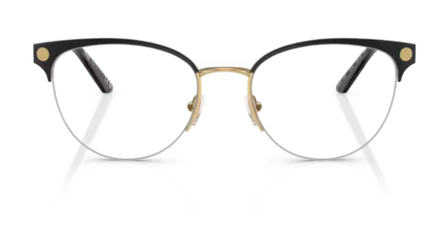 Versace 0VE1297 1516 Gold/Matte black 53mm Cat-Eye Women's Eyeglasses