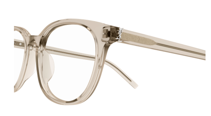 Saint Laurent SL M111/F 004 Beige Soft Square Women's Eyeglasses