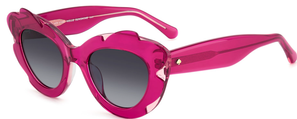 Kate Spade AHMEIRA/G/S 35-J Pink/Dark Grey Cat-Eye Women's Sunglasses