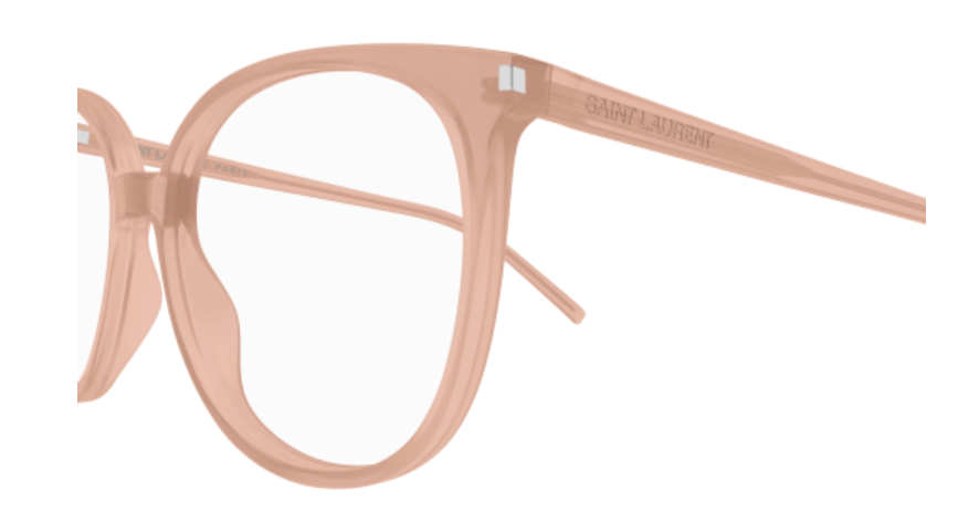 Saint Laurent SL 39 009 Orange Oval  Women's Eyeglasses