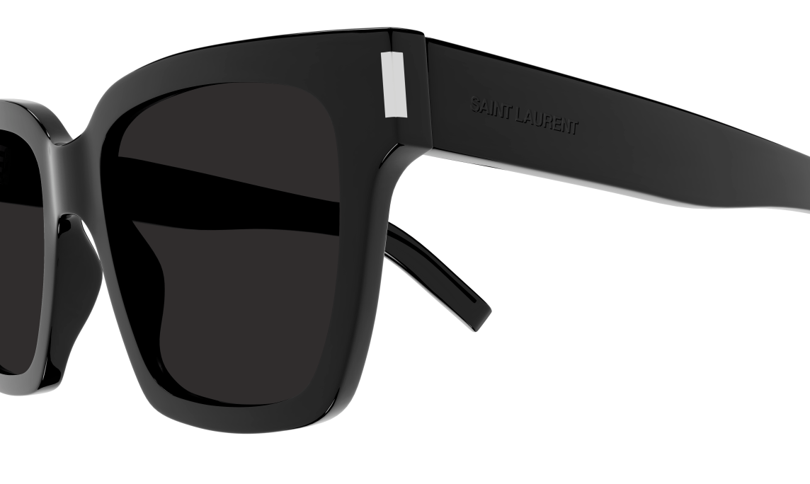 Saint Laurent SL 507 001 Black/Grey Square Men's Sunglasses