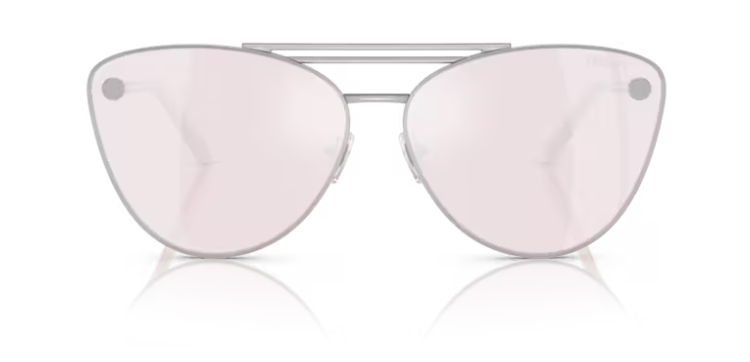 Versace 0VE2267 10007V Silver/Pink Mirror White Cat-Eyed Women's Sunglasses