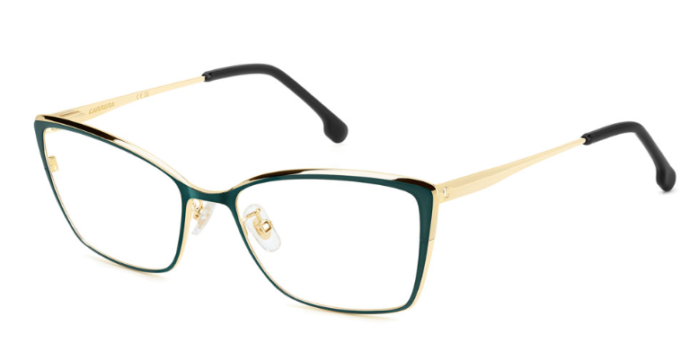 Carrera 3047 1ED Green/Gold Rectangular Women's Eyeglasses