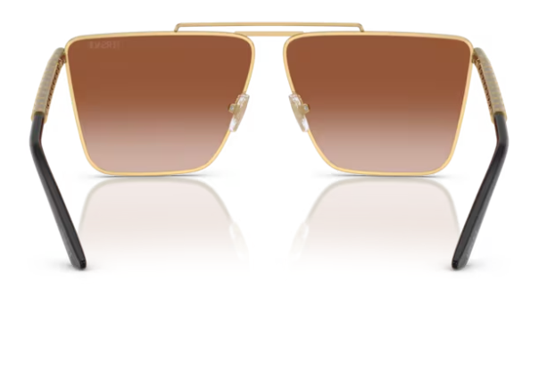 Versace 0VE2266 100213 Gold/Brown Gradient Square Men's Sunglasses