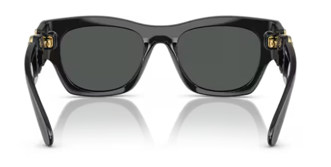 Versace 0VE4479U GB1/87 Black/Dark Grey Soft Square Men's Sunglasses