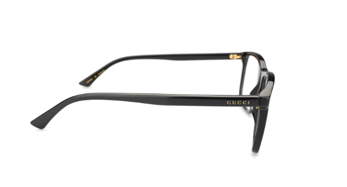 Gucci GG0407O 005 Black Square Men's Sunglasses