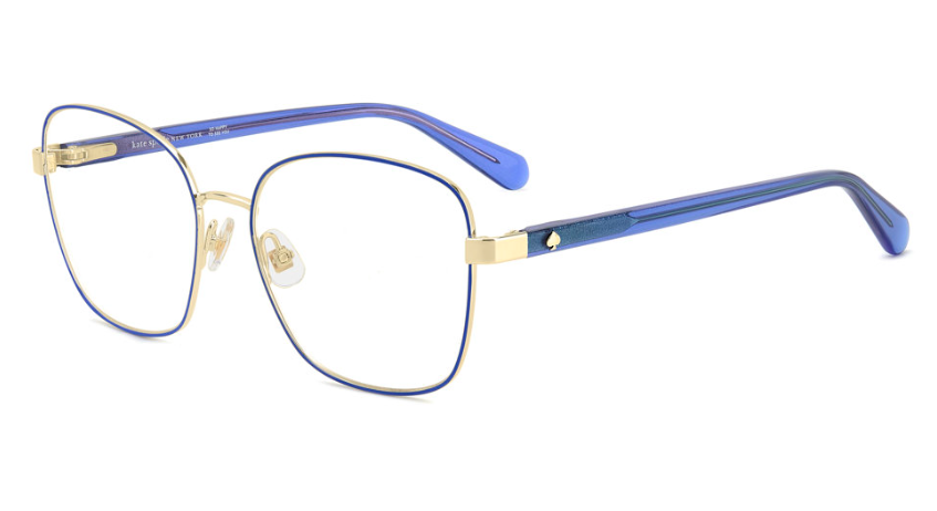 Kate Spade KORA/G LKS Gold/Blue Square Women's Eyeglasses