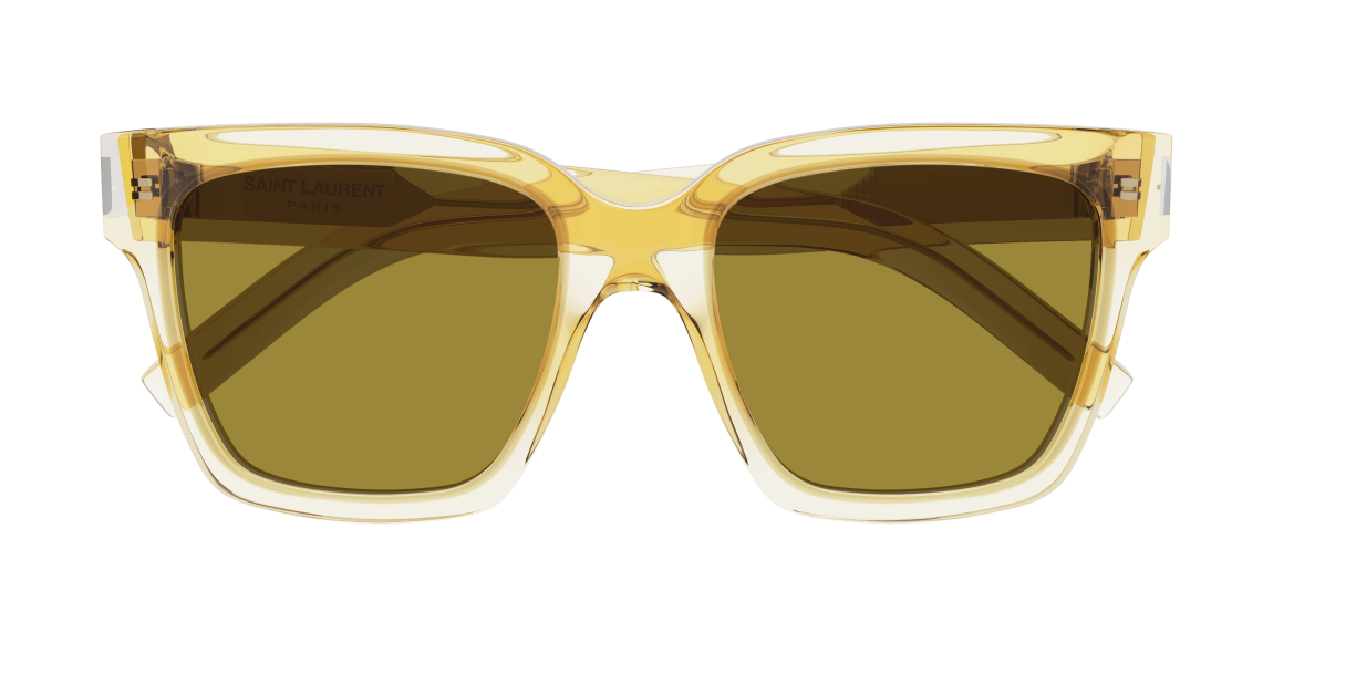 Saint Laurent SL 507 005 Yellow/Green Square Men's Sunglasses