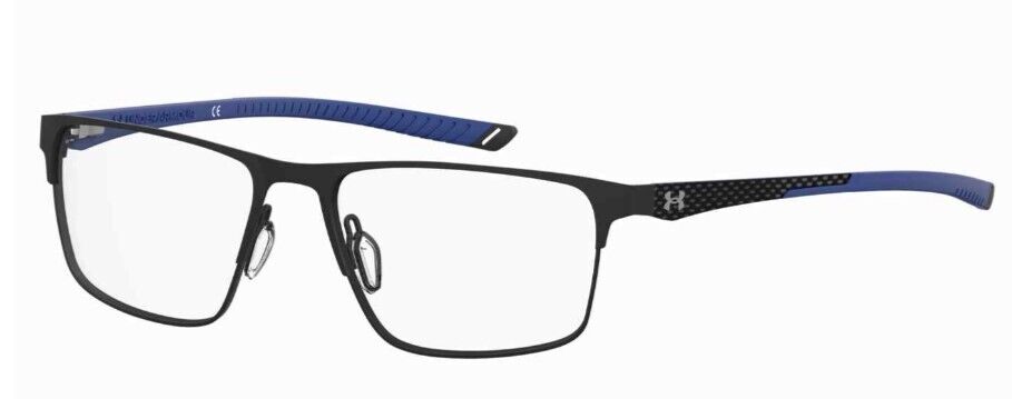 Under Armour  UA-5050/G 00VK-00 Matte Black Blue  Rectangular Men's Eyeglasses