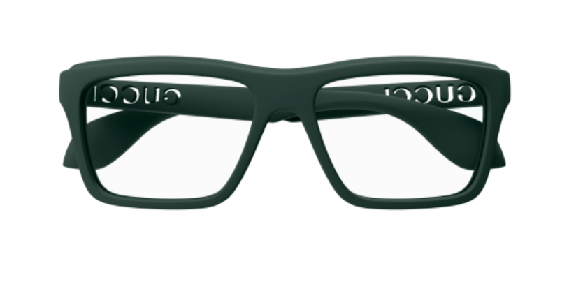 Gucci GG1573O 003 Green Square Men's Eyeglasses