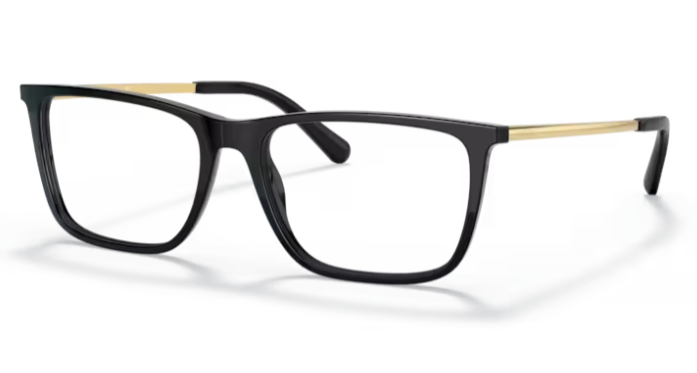 Versace 0VE3301 GB1  Black 56 mm Square Men's Eyeglasses