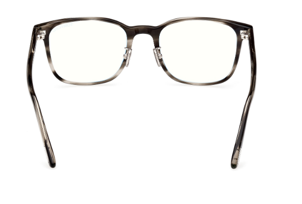 Tom Ford FT5925-D-B 020 Dark Havana Blue Block Lenses Square Men's Eyeglasses