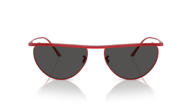 Oliver Peoples 0OV1342S 1984c 553487 Red/Grey Oval Women's Sunglasses