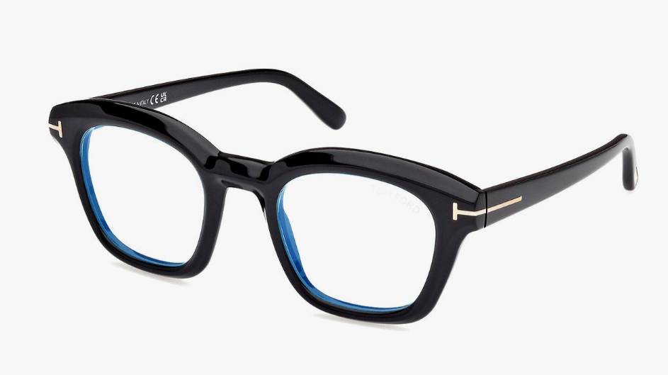 Tom Ford FT5961-B 001 Shiny Black/Shiny Black Square Men's Eyeglasses