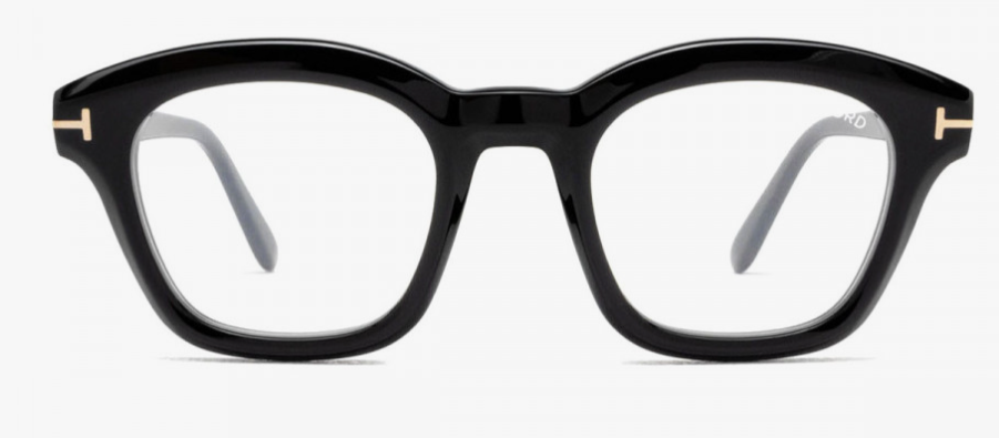 Tom Ford FT5961-B 001 Shiny Black/Shiny Black Square Men's Eyeglasses