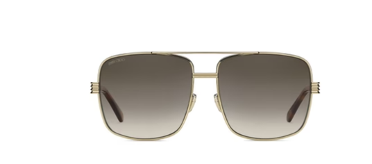Jimmy Choo Tonia/S 01Q/HA Gold/Brown Gradient Square Women Sunglasses