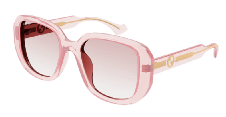 Gucci GG1557SK 003 Nude/Pink Gradient Oversized Square Women's Sunglasses