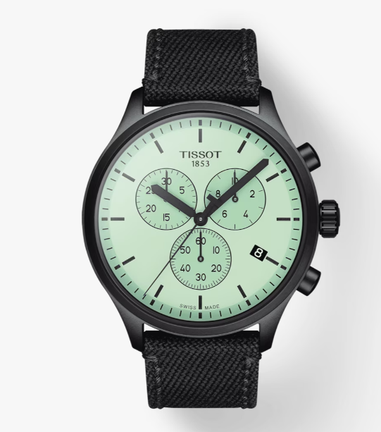 Tissot Chrono XL PVD Steel Green Dial Men Quartz Watch T1166173709100