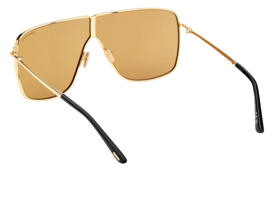 Tom Ford Huxley FT1159 30E Shiny Deep Gold/Yellow Men's Sunglasses