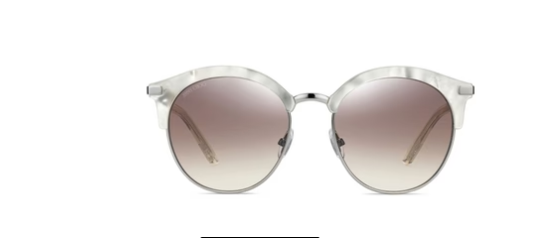 Jimmy Choo Hally/S FWM/NQ Nude White-Silver/Brown Gradient Women's Sunglasses