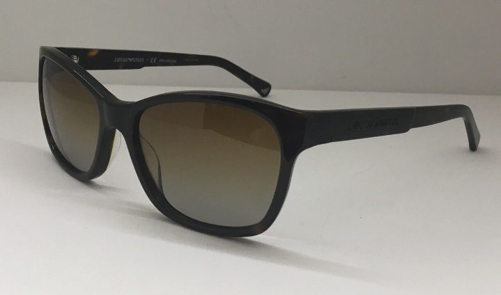 Emporio Armani EA 4004 5026/T5 Havana/Brown Polarized Square Women's Sunglasses